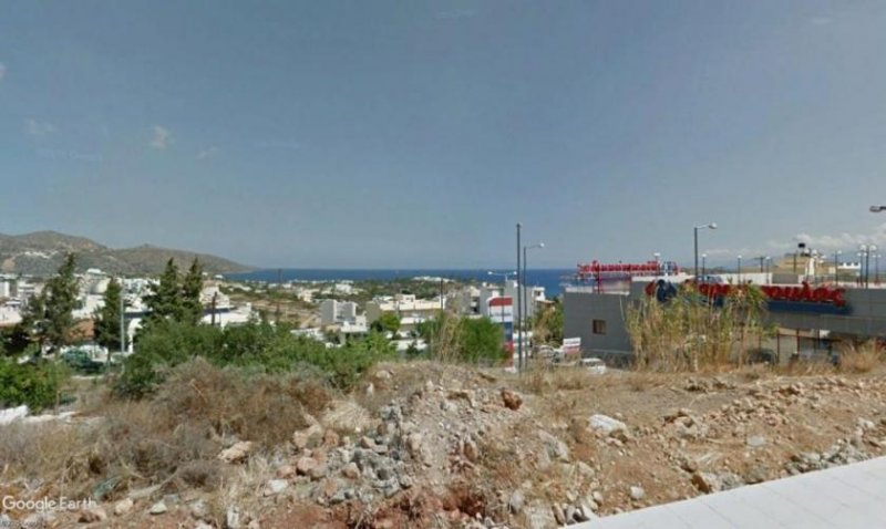 Agios Nikolaos Kreta, Agios Nikolaos: Baugrundstück mit Meerblick in der Stadt zu verkaufen Grundstück kaufen